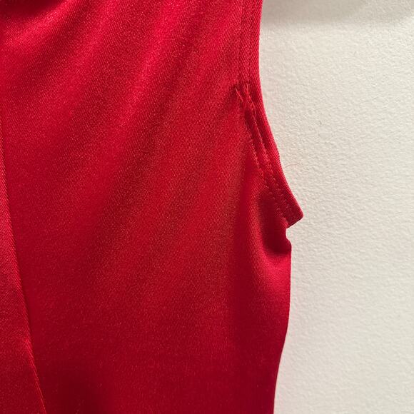 VTG 80s Body Wrappers XS Deadstock Red Unitard Dance Leotard Catsuit Cosplay - Picture 9 of 14